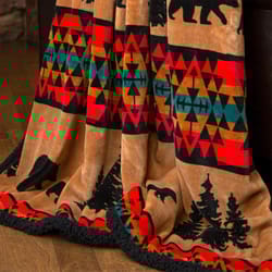 Carstens Inc 68 in. H X 54 in. L Multicolored Polyester Plush Throw Blanket
