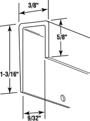 Prime-Line Medium Mirror J Channel 40 lb