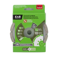 Exchange-A-Blade 5 in. D X 7/8 in. Segmented Single Row Cup Grinding Wheel