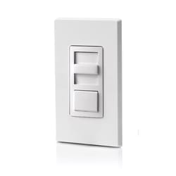 Leviton IllumaTech White 600 W Slide Dimmer Switch 1 pk