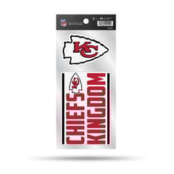 Rico NFL Kansas City Chiefs Double Up Die Cut Sticker Vinyl 1 pc