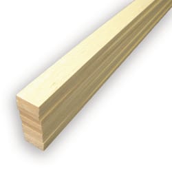 Midwest Products 1/4 in. X 1 in. W X 36 in. L Balsawood Sheet #2/BTR Premium Grade