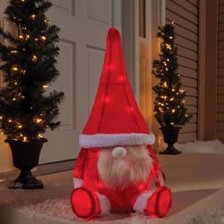 Celebrations Blue LED Red Gnome 2 ft. Yard Decor