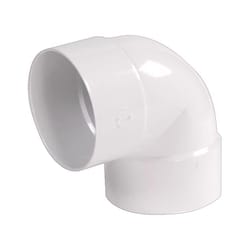 NDS Schedule 35 6 in. Hub each X 6 in. D Hub PVC Elbow