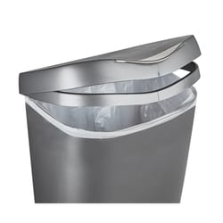 Umbra Brim Gray Wastebasket