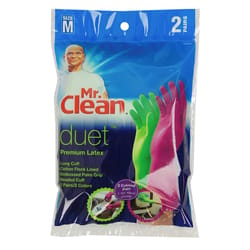 Mr. Clean Duet Unisex Indoor/Outdoor Cleaning Gloves Assorted M 2 pk