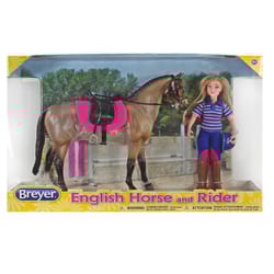 Breyer English Horse and Rider Toy 7 pc