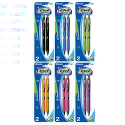 Bazic Products Ciel Black Oil Gel Pen 2 pk