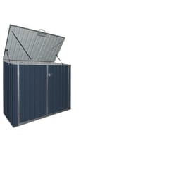Build-Well 6 ft. x 4 ft. Metal Horizontal Modern Storage Shed without Floor Kit