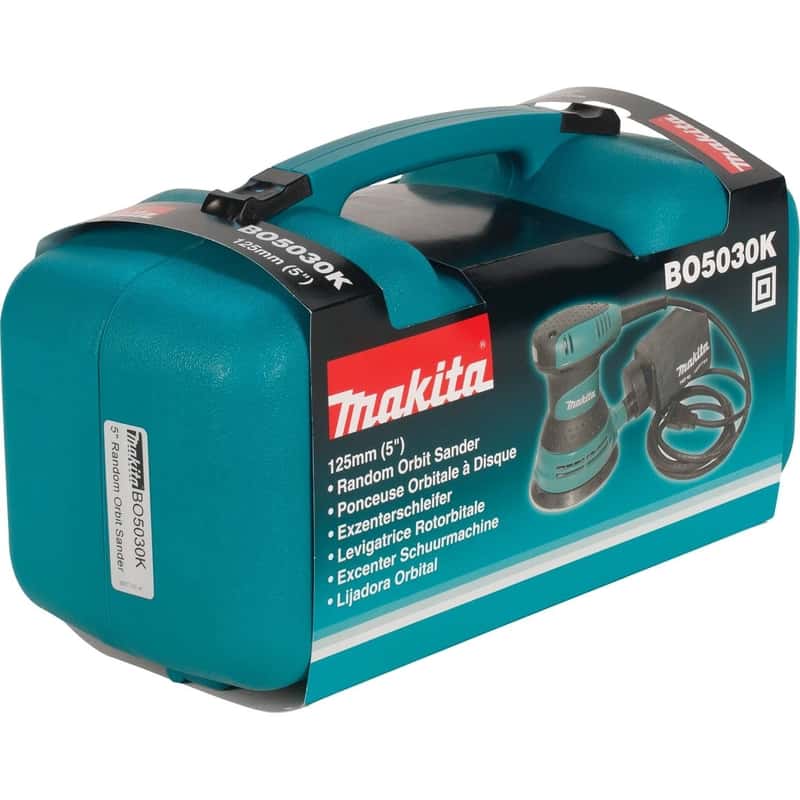 Makita 5 in. Corded Random Orbit Sander Kit 3 amps 120 volt 12000 opm