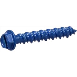 HILLMAN Tapper 3/16 in. D X 1.25 in. L Steel Hex Head Concrete Screw Anchor 100 pk