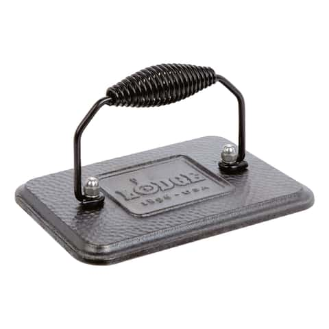 Lodge 8 Round Seasoned Cast Iron Grill Press