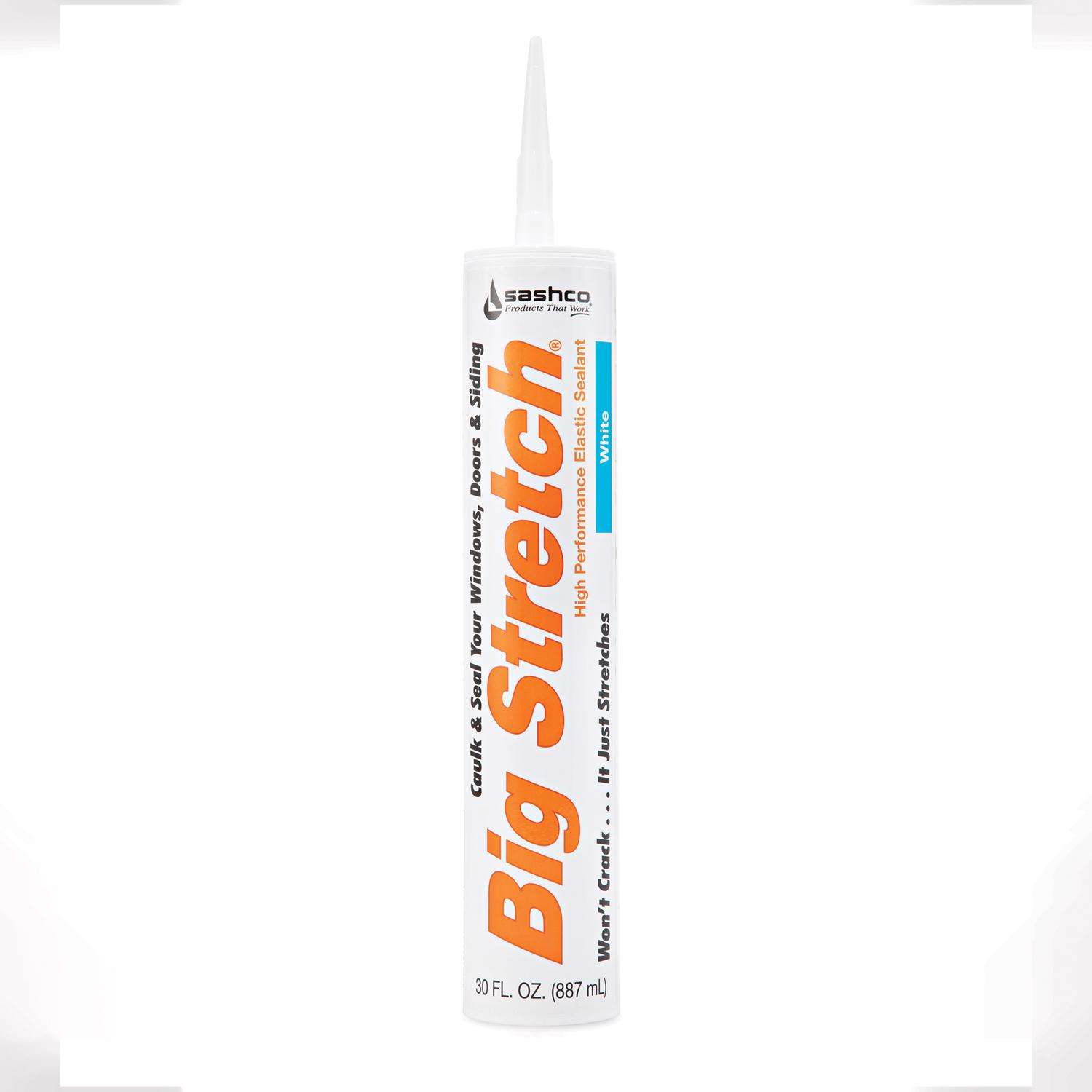 Sashco Big Stretch White Elastomeric Acrylic Latex Door/Siding/ Window Caulk 30 oz Ace Hardware