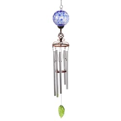Exhart WindyWings Multicolored Glass/Metal 46.5 in. H Pearlized Honeycomb Glass Ball Wind Chime