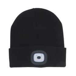 Night Scout Rechargeable LED Beanie Black One Size Fits Most