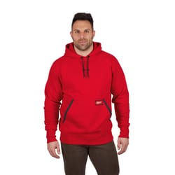 Milwaukee XL Long Sleeve Unisex Hoodie Red