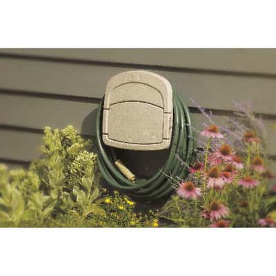 Suncast Hose Hangout 150 ft. Wall Mount Brown Hose Holder - Ace Hardware