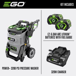 EGO Power+ HPW3204 3200 psi Battery 2 gpm Pressure Washer W/ (2) 6AH BATTERIES