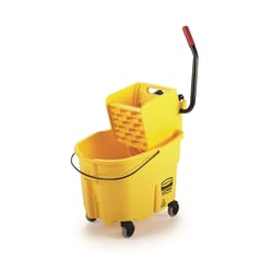 Rubbermaid WaveBrake 35 qt Mop Bucket Yellow