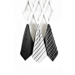 Ritz Black Cotton Check Kitchen Towel 3 pk