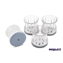 Magic Fit Magic Sliders Gray Push-On Polymer Sliding Discs 4 pk