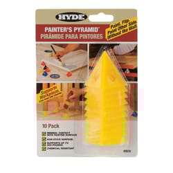 Hyde  2-1/2 in. W Yellow  Plastic  Painter's Pyramid Work Supports 