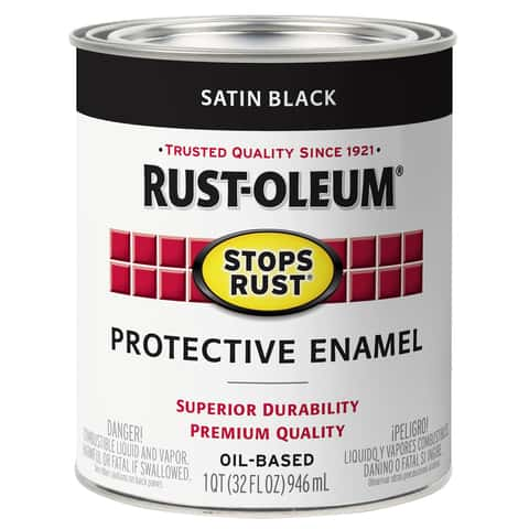 Rust-Oleum Stops Rust Textured Black Spray Paint 12 oz - Ace Hardware