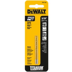 DeWalt 3/32 in. X 2.25 in. L High Speed Steel Split Point Drill Bit Straight Shank 2 pc