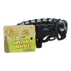 Toysmith Survival Bracelet with Whistle Assorted 12 pc