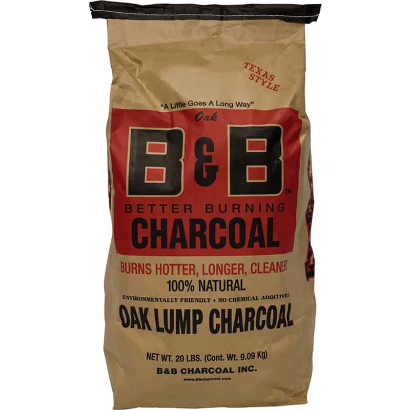 B&B Charcoal All Natural Oak Hardwood Lump Charcoal 20 lb. Ace Hardware
