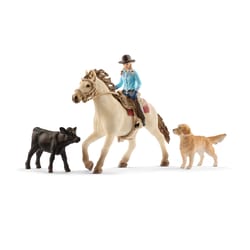 Schleich Farm World Western Rider Toy Set 5 pc