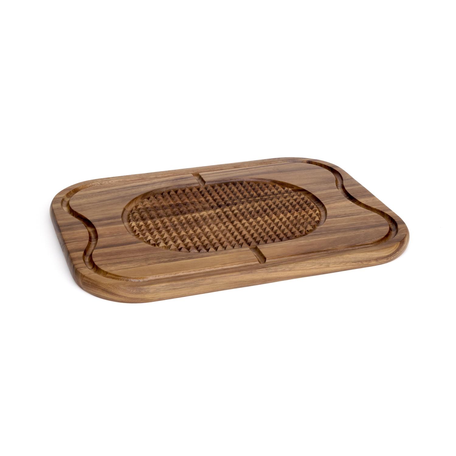 Lipper International 20 in. L X 15 in. W X 1 in. Acacia Wood Carving Board Sansujyuku sansujyuku.com