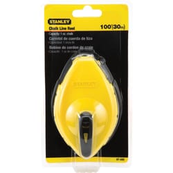 Stanley 4 oz Yellow Chalk Line Reel 100 ft.