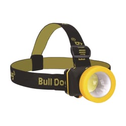 Warner Bulldog 300 lm Black/Yellow LED Head Lamp AAA Battery