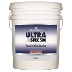 Benjamin Moore Ultra Spec 500 Satin/Pearl White Water-Based Wall and Trim Paint Interior 5 gal