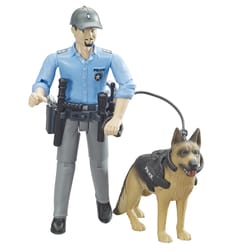 Bruder Bworld Policeman with Dog Assorted