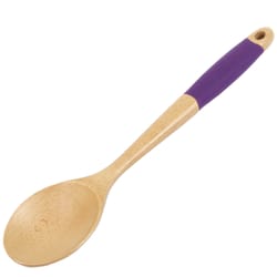 Chef Craft Beige/Purple Beechwood Wooden Spoon