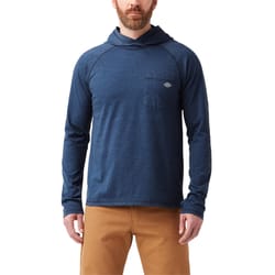 Dickies Temp-iQ XL Long Sleeve Hooded Dark Navy Pullover Tee Shirt