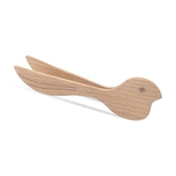 Kikkerland Natural Beechwood Toaster Tongs