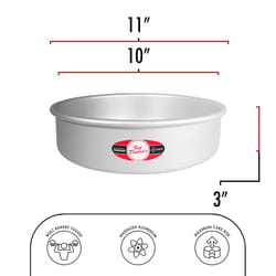 Fat Daddio's ProSeries 10 in. Round Cake Pan Silver 1 pc