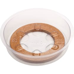 Miracle-Gro 1.5 in. H X 14 in. D Cork/Plastic Hybrid Plant Saucer Clear