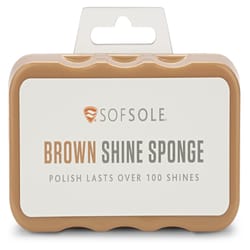 Sof Sole Brown Shine Sponge Shoe Polish