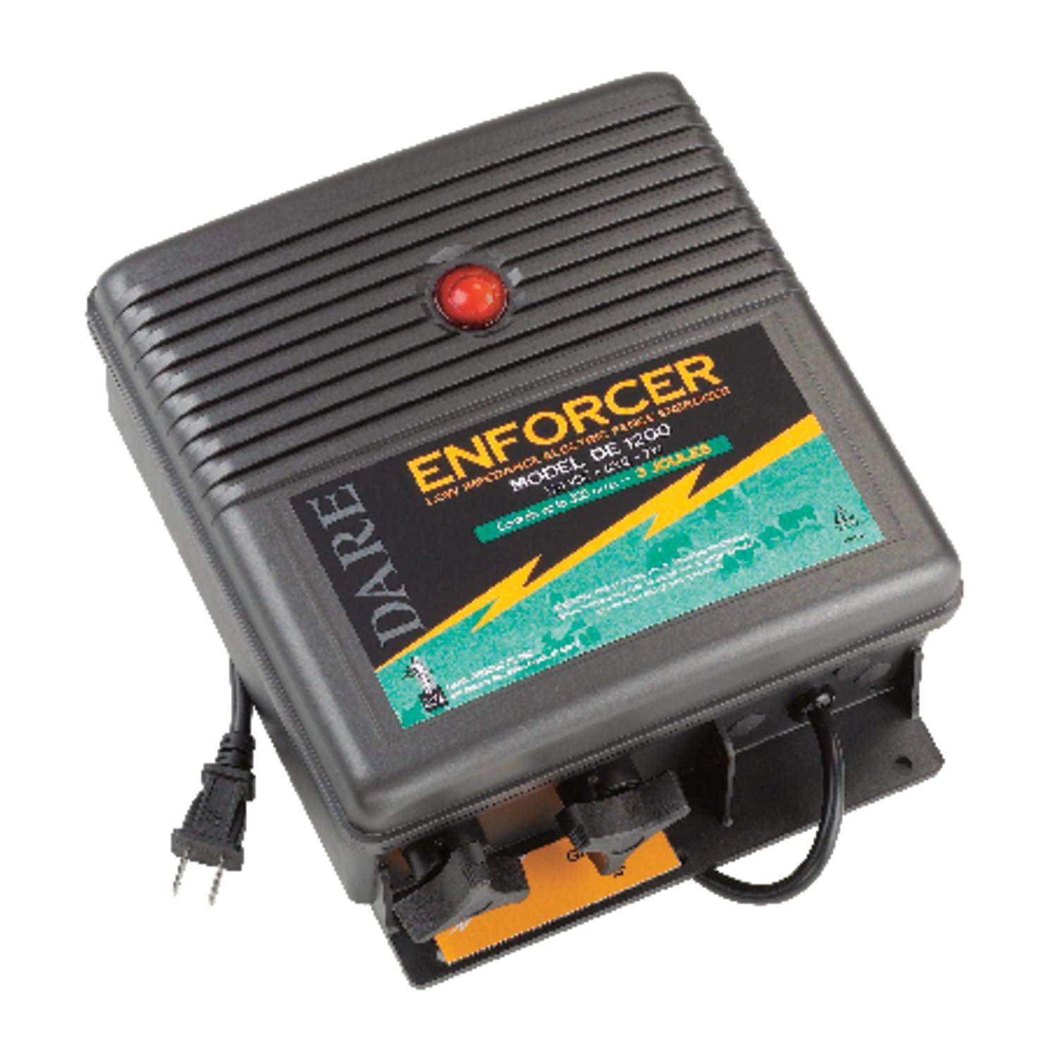 Dare Enforcer Series 110 V Electric-Powered Fence Energizer 300 acre Black Dare Enforcer Series 110 V Electric-Powered Fence Energizer 300 acre Black