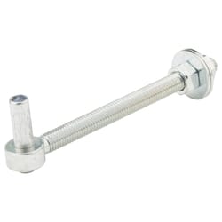 National Hardware Zinc-Plated Silver Steel 6 in. L Bolt Hook 1 pk