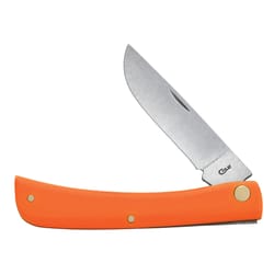 Case Orange Stainless Steel 4 in. Sod Buster Jr Knife