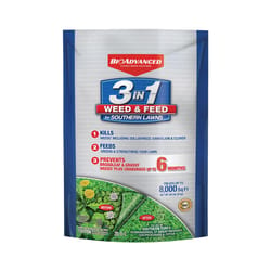 BioAdvanced 3-in-1, Granules Weed & Feed Lawn Fertilizer For Multiple Grass Types 8000 sq ft