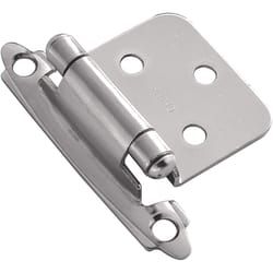 Hickory Hardware 1.94 in. W X 2.63 in. L Polished Chrome Steel Self-Closing Hinge 2 pk