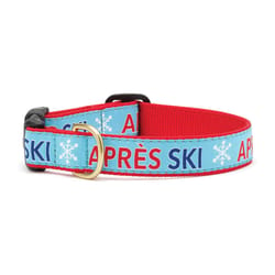 Up Country Blue Apres Ski Nylon Dog Collar Small