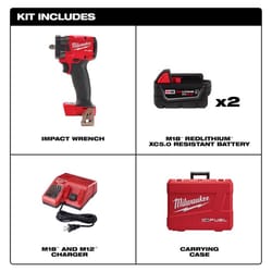 Milwaukee M18 FUEL 3/8 in. Cordless Brushless Compact Impact Wrench Kit (Battery & Charger)