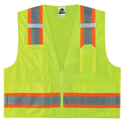 Ergodyne GloWear Reflective Two-Tone Surveyor Vest Lime L/XL